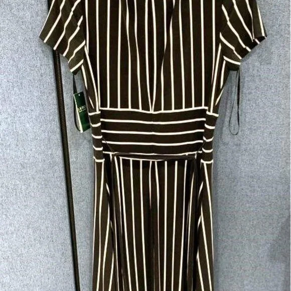 NWT Ralph Lauren black/white striped dress size 6 - Picture 4 of 6